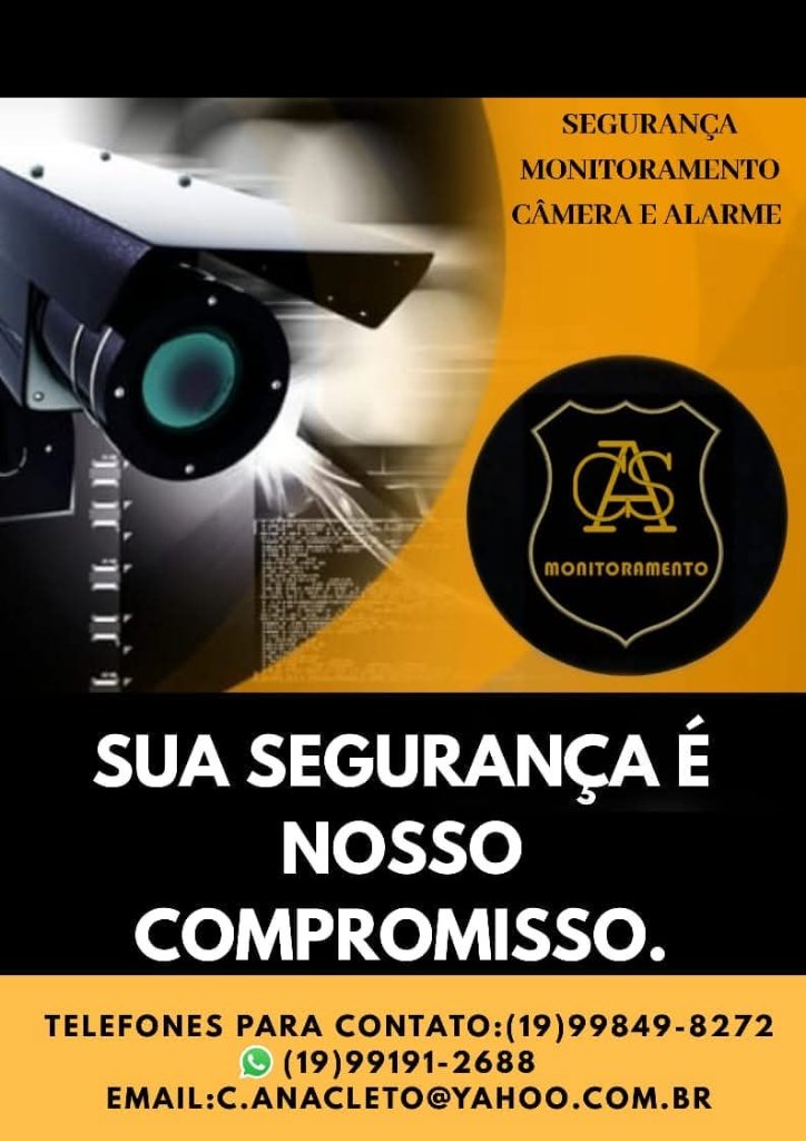 Banner promocional CAS Monitoramento - Segurança, Monitoramento, Câmera e Alarme